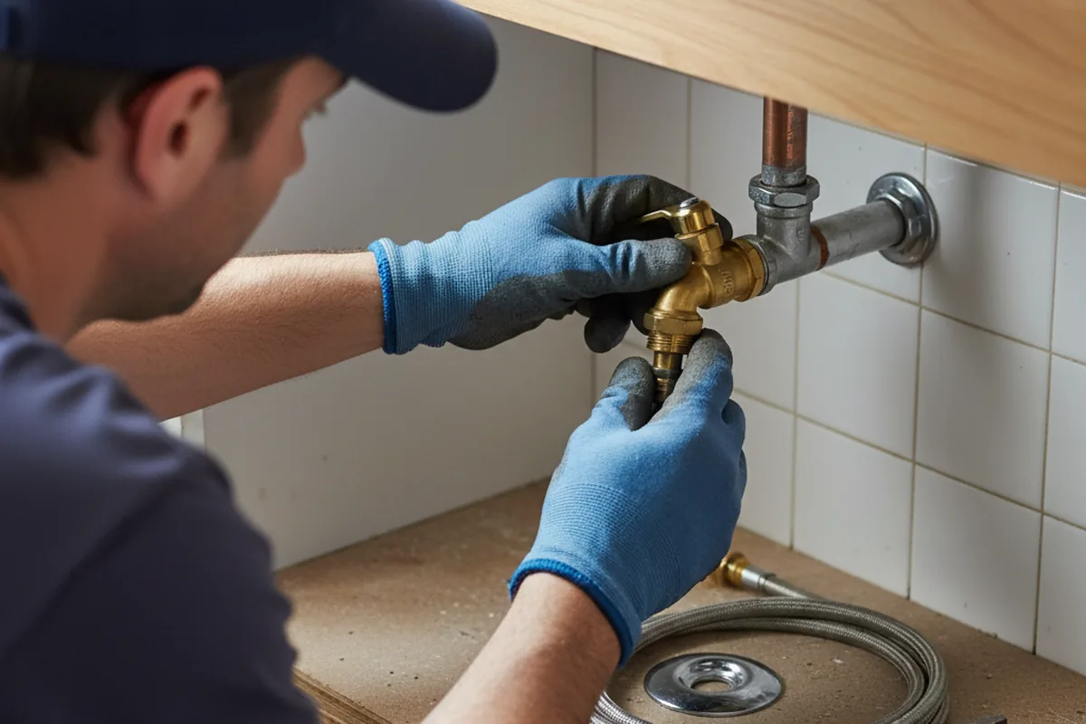 Shutoff valve and fitting work during Repiping in Evanston